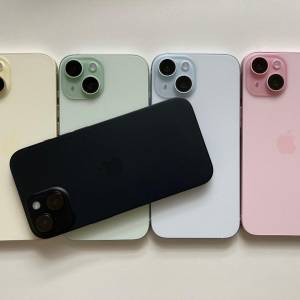 全新 iPhone 15 256gb eSim+實體sim 一年蘋果保養 what app 6497 6645 澳洲版，綠各...