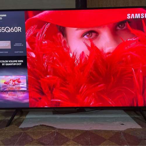 Samsung電視 三星55 inch 55吋Q60R QLED TV 成色新淨 無暗點，無死點
