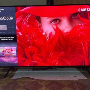 Samsung電視 三星55 inch 55吋Q60R QLED TV 成色新淨 無暗點，無死點