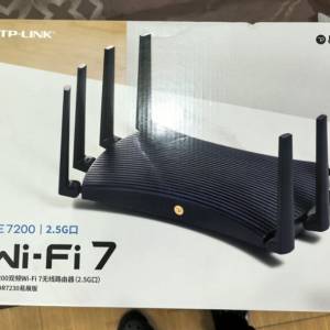TP-LINK BE7200 WiFi7千兆雙頻無綫路由器2.5G網口