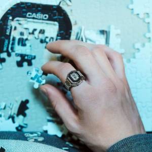 🇯🇵日本版 CASIO G-SHOCK RING WATCH CRW-001-1JR CRW001 CRW-001 50周年記念 介指...