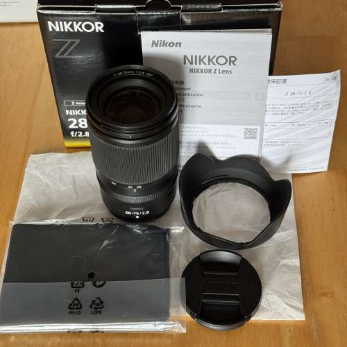 Nikon Nikkor Z 28-75mm F2.8 行貨 Full Set
