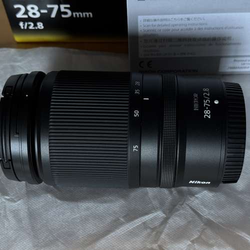 Nikon Nikkor Z 28-75mm F2.8 行貨 Full Set
