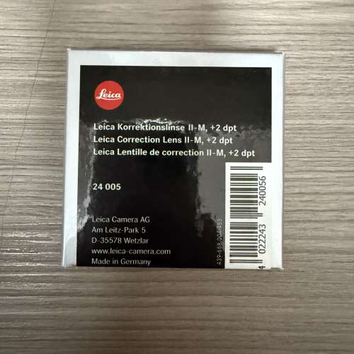 OBJECTIF DE CORRECTION original Leica Correction Lens -0.5 pour modèles