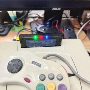 世嘉土星遊戲機sega saturn主機連 SAROO卡一套