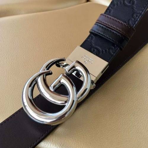 Gucci GG銀扣皮帶