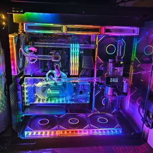 9800x3d 7900xt 24tb頂級分體水電腦 自組水