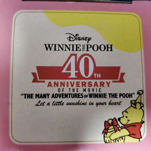 正版日本WINNIE THE POOH 40週年特別版玻璃杯
