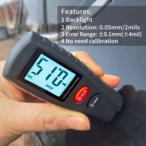 Paint Thickness Gauge | Digital Coating Thickness Gauge Tester