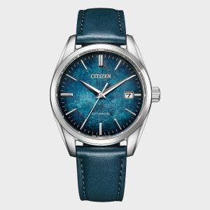 Citizen 銀箔漆面藍色錶盤 NB1060-12L 自動機械手錶 Silver Leaf Lacquer Dial Blu...
