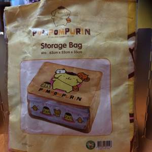 全新POMPOMPURIN STORAGE BAG，size: 62cm x 52cm x 33cm $10