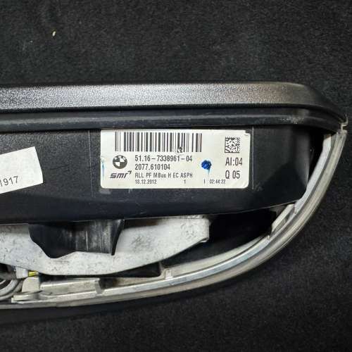 BMW 3 SERIES F30 F31 左側鏡座連指揮燈條 不連摩打 PASSENGER SIDE WING MIRROR 5...