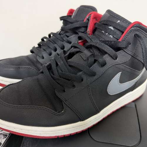 Nike Air Jordan 1 Mid 中筒 "Fir Red, Black" US10