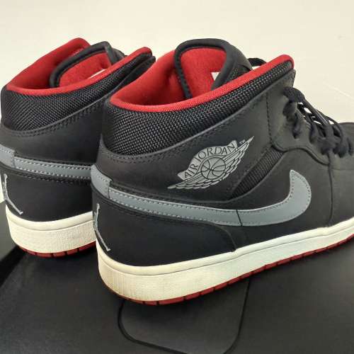Nike Air Jordan 1 Mid 中筒 "Fir Red, Black" US10
