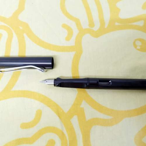 全新墨水筆--連黑色墨水芯12支--筆尖輸出墨水正常--書寫細緻清晰--可本港平郵寄出，...