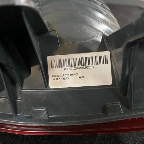 BMW F30 REAR LEFT SIDE PANEL TAILLIGHT 左尾冚燈 63217312845