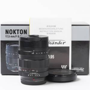 || Voigtlander Nokton 17.5mm F0.95 MFT ASPH - M43, full packing ||