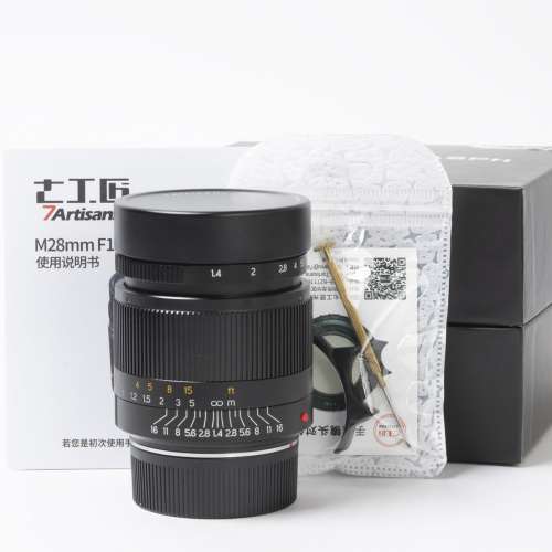 || DJ-Optical 7Artisans 28mm F1.4 - Black / M-Mount, full packing ||