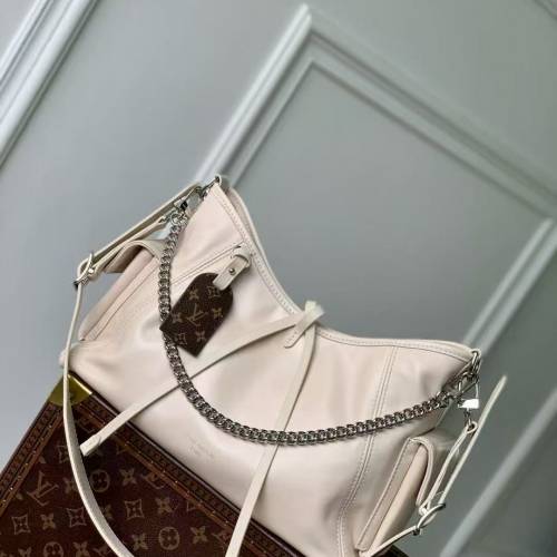 LV LOUIS VUITTON CarryAll Cargo Vibe PM M12919 奶白色 手袋 斜挎包 女