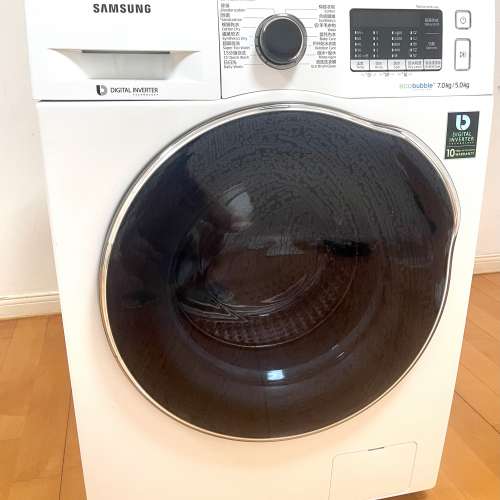 粉嶺交收 Samsung 三星 前置式二合一洗衣乾衣機 (7kg/5kg, 1400轉/分鐘) WD70J5410...
