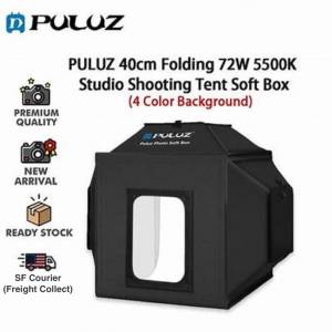 PULUZ Studio BOX  (3 light panels ) - Upgraded Portable Studio Softbox 40x40cm