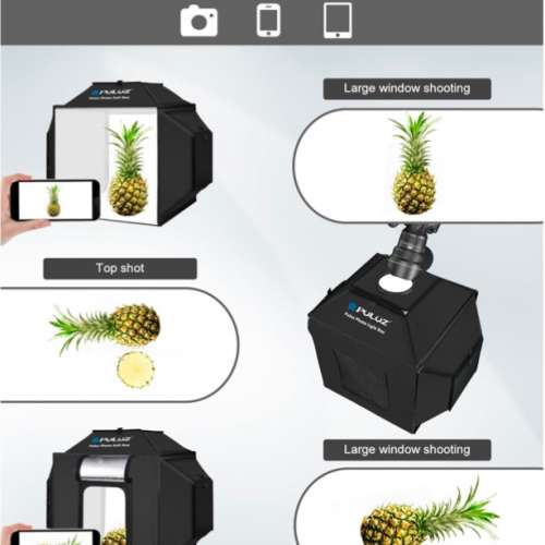 PULUZ Studio BOX  (3 light panels ) - Upgraded Portable Studio Softbox 40x40cm