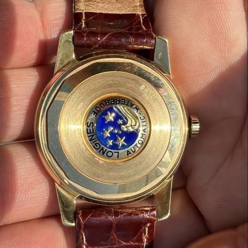 18K浪琴康卡斯(Longines Conquest)18K黃金殼