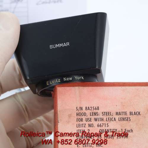Leica Summar 50 2.0 optically-museum-grade w/ rare SOOMP, ROLLEICA™ service