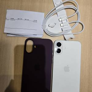 99.9新iPhone 16 plus 256gb,港版雙卡，完美冇花，有貼有Apple 原厰殻，,冇盒有綫...