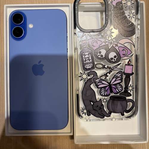 99.9新iPhone 16 plus 128gb, Warranty until July 2026港版藍色雙卡，完美冇花，用...