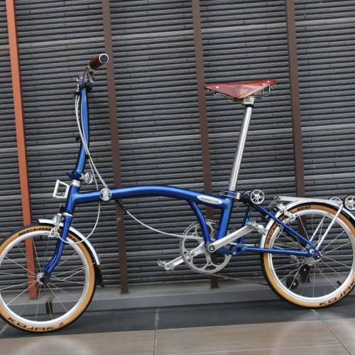 2025 ACEOFFIX P5 5速 鉻鉬鋼16吋349 復古款折叠車 送前後蛙燈叮叮