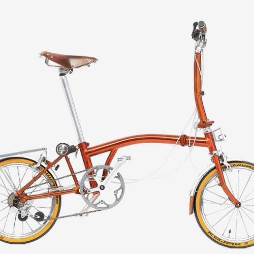 2025 ACEOFFIX P5 5速 鉻鉬鋼16吋349 復古款折叠車 送前後蛙燈叮叮