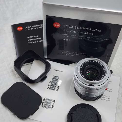 Leica Summicron-M 35mm f2 ASPH silver 11882