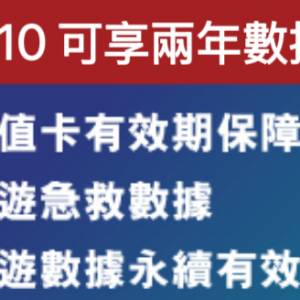 每月只需$10 可享兩年數據漫遊保障+贈送香港本地數據（包含多個東南亞歐洲國家）🚫...