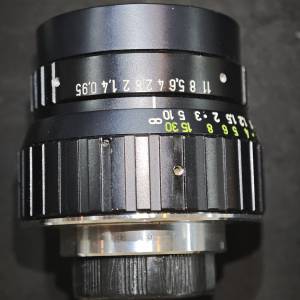 Schneider Kreuznach xenon 25/0.95 for c mount 施耐德 電影鏡 鏡片有花有薄霧 有...