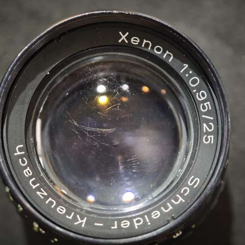Schneider Kreuznach xenon 25/0.95 for c mount 施耐德 電影鏡 鏡片有花有薄霧 有...