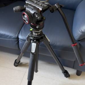 Manfrotto Nitrotech N8 頭 + 鋁合金 三腳055系列+ leofoto 碗形水平雲台