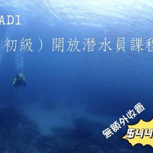 PADI 開放水域潛水牌照