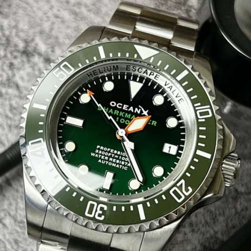 未用 Ocean X  Sharkmaster 1000m 自動潛水錶     ocean x   Ocean x     Oceanx