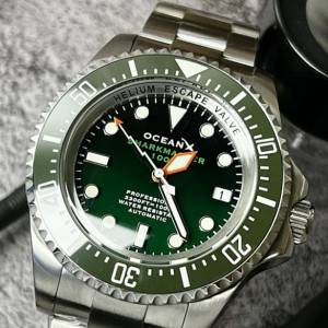 未用 Ocean X  Sharkmaster 1000m 自動潛水錶     ocean x   Ocean x     Oceanx