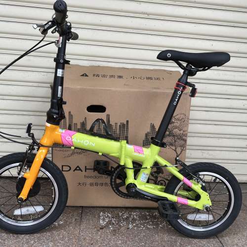 DAHON KAA411 KIDKING 單速14吋鋁合金折叠車(附有輔助轆)送水架前後蛙燈叮叮