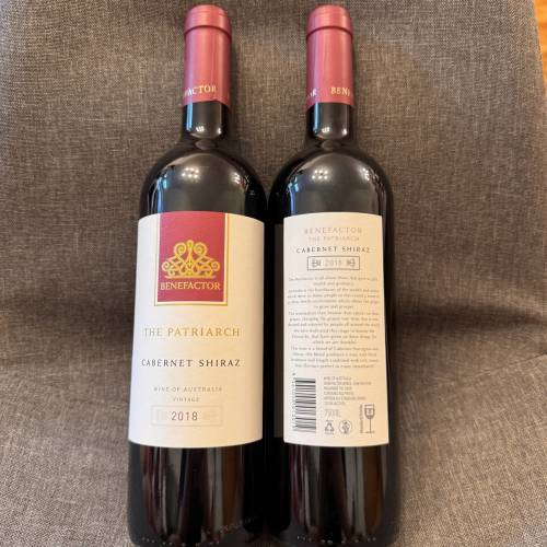 澳洲紅酒 Benefactor The Patriarch Cabernet Shiraz 2018 750ml