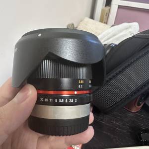 Samyang 12 mm F2 fuji fx mount