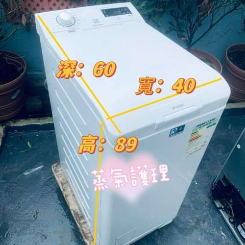 Electrolux 伊萊克斯 蒸汽護理上置式洗衣機 (7kg,1300轉/分鐘) EWT1376EVS 二手電器...