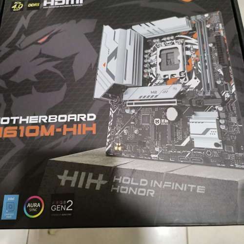 華碩聖旗h610m-hih ddr5 + 6熱管cpu風冷塔散