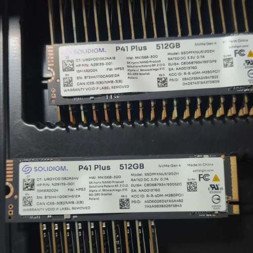 Solidigm P41 Plus 512gb nvme pcle4.0 2280 100%