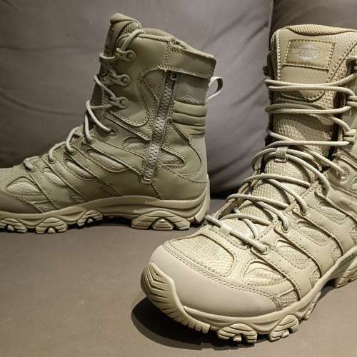 美國MERRELL高筒側拉鍊防水軍靴(EUR43)