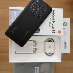 ♥️ Redmi Note 14 Pro 5G 512GB 香港行貨 兩年保養 (2億像素，IP68防水)