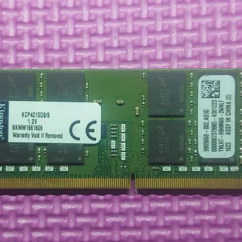 Kingston DDR4 8GB 2Rx8 2133 NOTEBOOK RAM