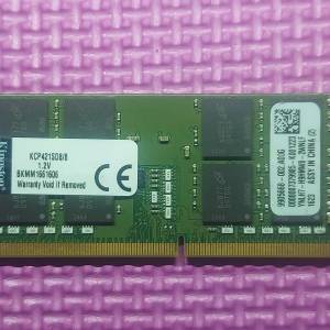 Kingston DDR4 8GB 2Rx8 2133 NOTEBOOK RAM